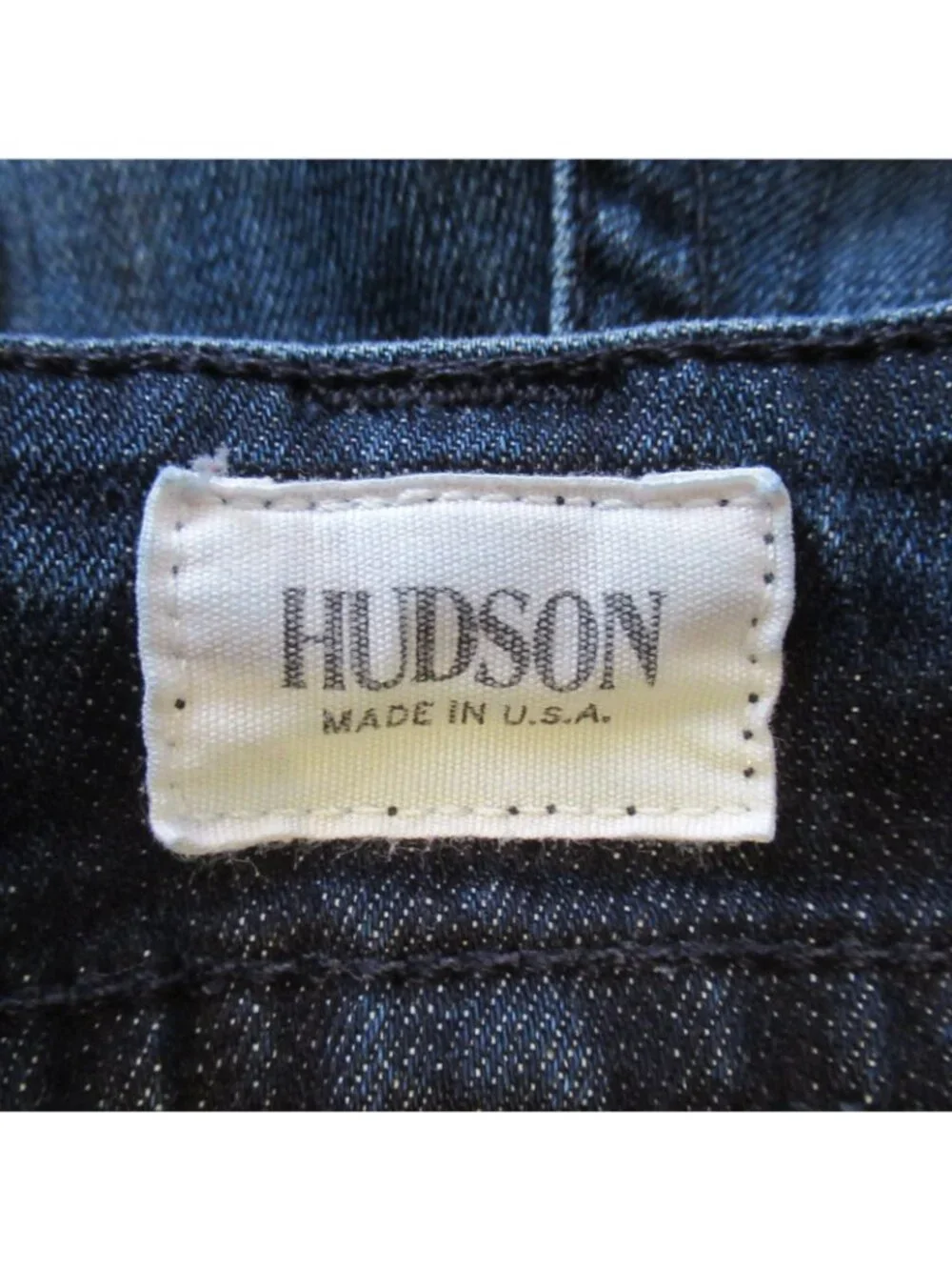 Hudson Jeans 31 Long Tall Signature Flare Bootcut Flap‎ Pockets Dark Distressed - Picture 6 of 7